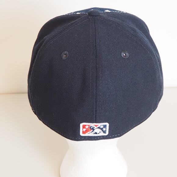 Buffalo Bisons New Era Red White Blue Patriotic Hat Fitted 7 1/8 Stars & Stripes - Picture 3 of 8